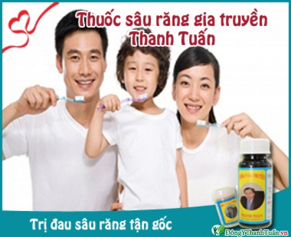 Dùng thuốc sâu răng Thanh Tuấn để chữa bệnh sâu răng