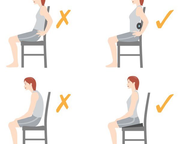 Ngồi đúng tư thế giúp giảm đau lưng